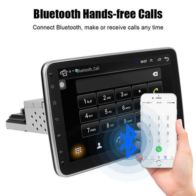 Prise en charge de la radio de voiture Android de 10 pouces 360 Lecteur multimédia à rotation GPS IPS Écran tactile HD Affichage FM Bluetooth