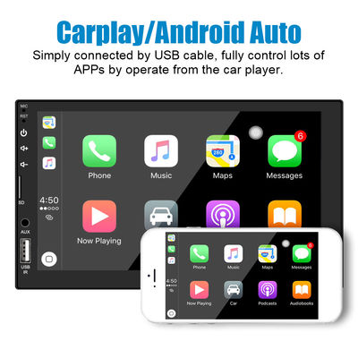 178*102mm Taille écran tactile HD Lecteur MP5 de voiture avec Bluetooth Carplay et caméra arrière