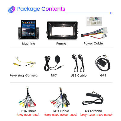Modèle de voiture universel 9.7 pouces 2 din Double Din Android 12 Lecteur de DVD de voiture avec GPS et Bluetooth