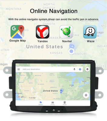Lecteur multimédia pour voiture Android de 8 pouces pour Dacia Logan Dokker Duster Sandero Lodgy