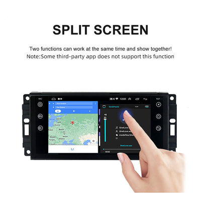 Contrôle du volant 7 pouces radio multimédia pour voiture stéréo pour Jeep Cherokee 2007-2014